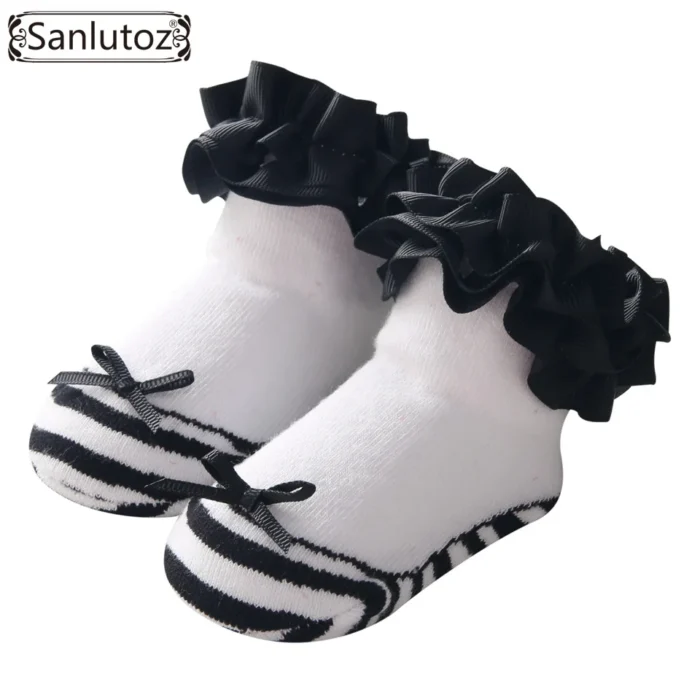 Baby Socks for Girls Newborns Socks for Princess Infant Socks Holiday Birthday Gifts for Baby Girls Fashion 0-12 Months