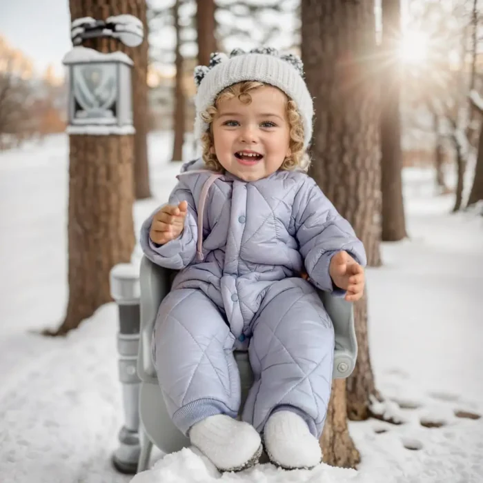 Sanlutoz Long Sleeve Baby Rompers Thicken Fleece Warm Winter Infants Clothing