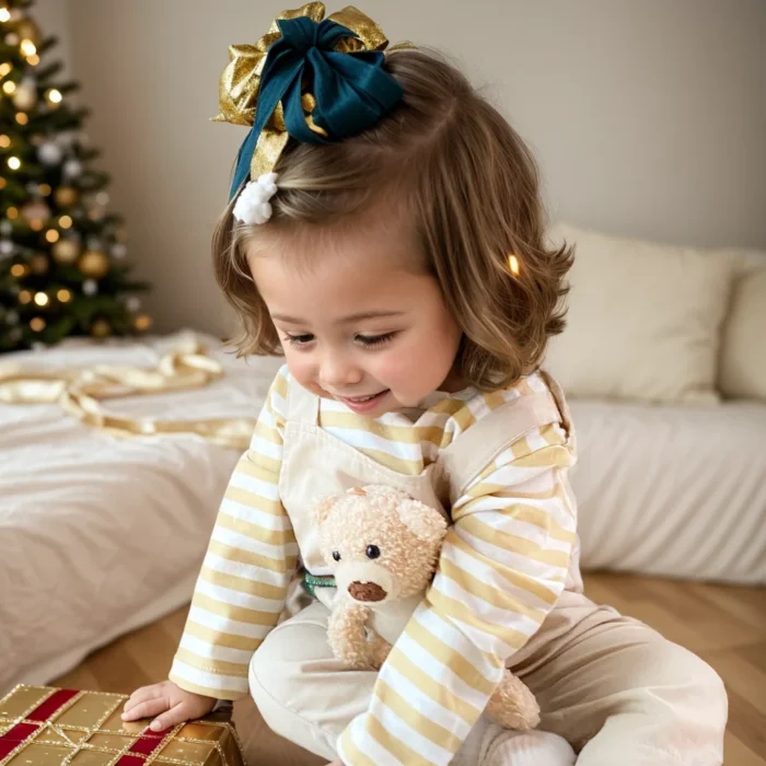 Baby Boys Girls Rompers Autumn Long Sleeve Cute Bear Infants Unisex Clothing Jumpsuits Striped Casual