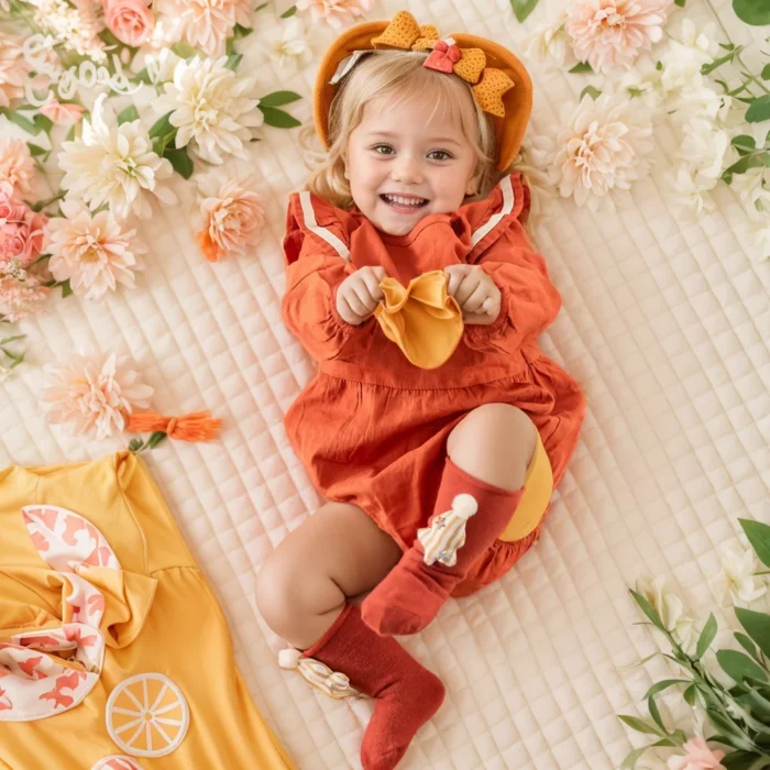 Cotton Cute Baby Clothing Long Sleeve Autumn Baby Girls Onesies Bodysuits