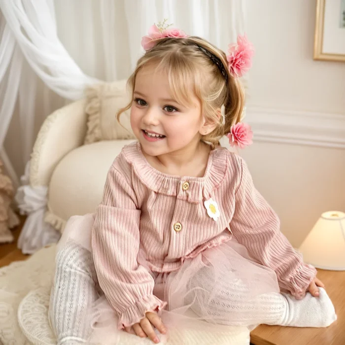 Autumn Infants Girls Clothes Princess Long Sleeve Onesies Cute Fashion Baby Girls Bodysuits