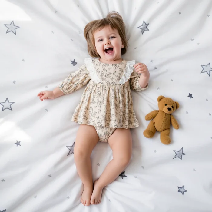 Autumn Long Sleeve Baby Girls Bodysuits Princess Toddler Clothing Spring Onesies Lace with Hat Cute