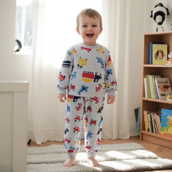 Cute Autumn Baby Clothes Sets Animal Infants Tops + Long Pants 2pcs Suits Printing