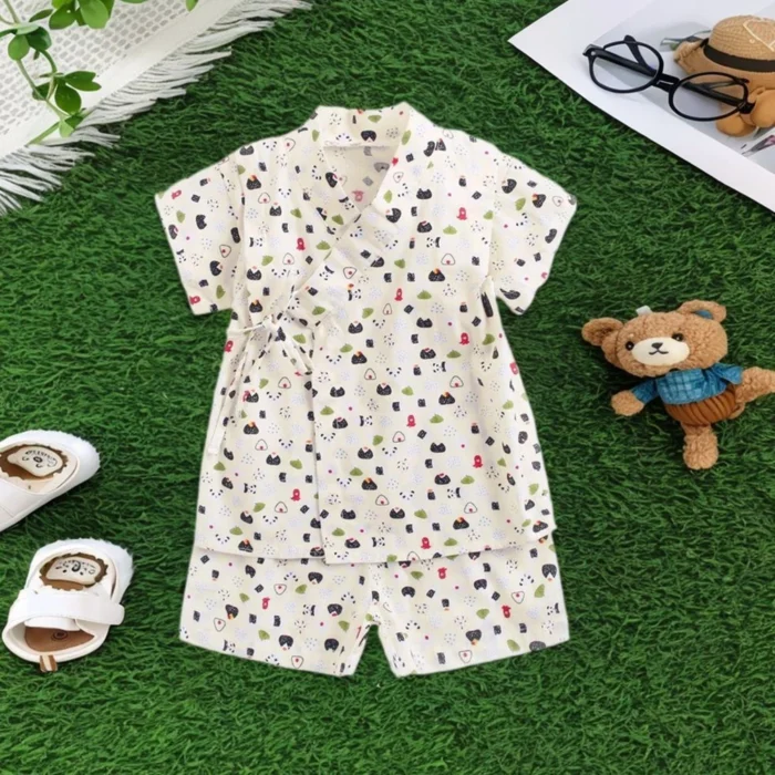 Sanlutoz Summer Baby Clothing Sets Floral Infant Boys Girls Pajamas Cotton Shirts + Shorts Unisex